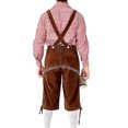 thumbnail image 3 of Disfraz de Oktoberfest alemán para hombre, pantalones de cuero bávaros, cerveza tradicional, disfraz elegante, 3 of 5