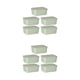 thumbnail image 1 of Recipiente de almacenamiento de alimentos transparente Advancent 5 piezas Verde, 1 of 6