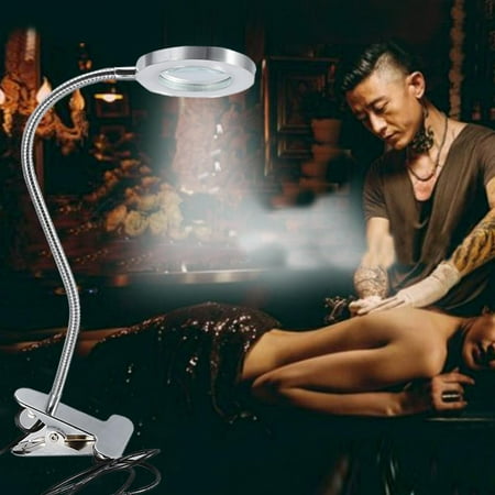 Clip Lamp, Tattoo Accesories,YMIKO Portable Permanent Makeup Tattoo Reading 2.5 Times Magnifier Magnifying USB Light