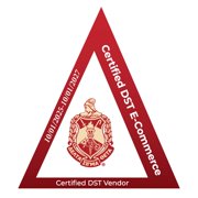 Delta Sigma Theta Stud, Cubic Zirconia Earrings, 18K PVD Gold Coating