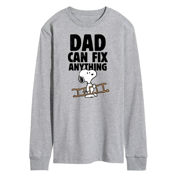 Peanuts - Snoopy Dad Can Fix It - Men's Long Sleeve T-Shirt