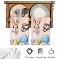 thumbnail image 5 of Happy Easter Kitchen Towels Set of 4, Spring Watercolor Bunny Eggs Flowers Pink Absorbent Dish Towels for Kitchen, Microfiber Hand Towel, Quick Drying Tea Towel for Cleaning Decorative Dishcloths, 5 of 7