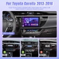 thumbnail image 2 of Auricular estéreo para coche de 10.1 pulgadas con CarPlay Android Auto Toyota Corolla 2013-2016, 2 of 7