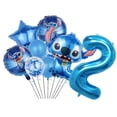 thumbnail image 3 of Decoración de fiesta de cumpleaños de Lilo & Stitch, servilleta de papel azul cielo, plato, taza, vajilla, telón de fondo, globo, suministros para Baby Shower, nuevo, 3 of 5