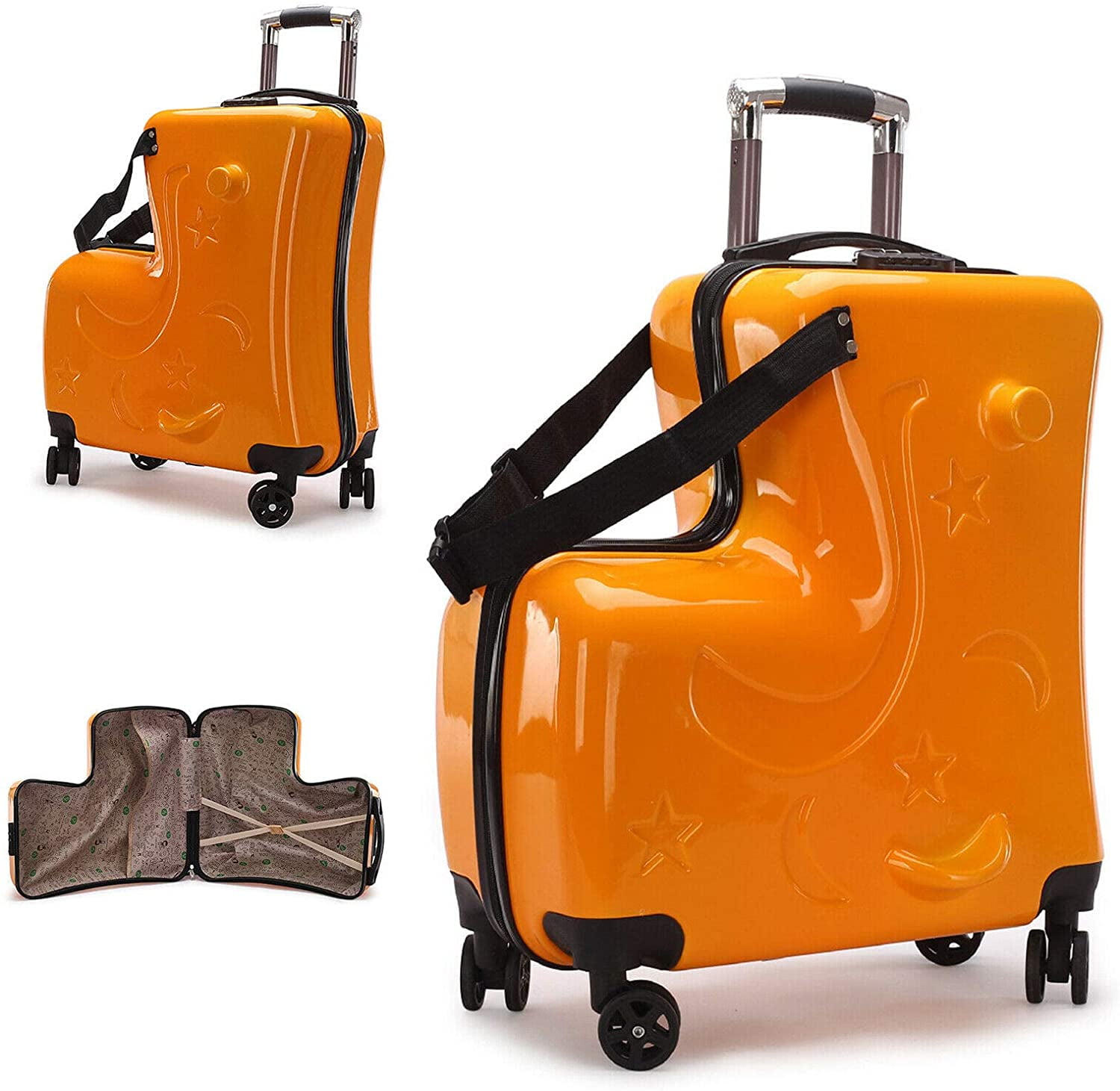 Oukaning 20inch suitcase carryon trolley case children's luggage