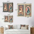 thumbnail image 4 of Designart "Vintage Stamp Portrait of a Horse I" Animals Horse Framed Wall Art Set Of 2 - Children's Art White Frame Gallery Set For Office Decor, 4 of 6