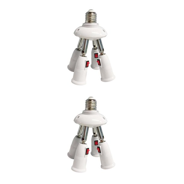 Base de cabezal de lámpara Injueey E27 divisor de bombilla ajustable adaptador de luz Type1 NO1