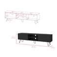 thumbnail image 7 of Dtwnek Wood TV Stand for 70+ Inch TV, Entertainment Center with 2 Shelf and 2 Cabinets, TV Cabinet for Living Room, 7 of 7