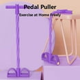 thumbnail image 3 of 4-Tube Resistance Band with Foot Pedal & Handles, Multifunctional Fitness Trainer for Abs, Waist, Arms & Legs, Portable Home Gym Equipment for Women, 3 of 7