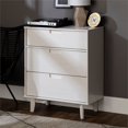 thumbnail image 4 of 3-Drawer Groove Handle Wood Dresser - White, 4 of 7