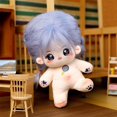 thumbnail image 2 of Muñeca de algodón de felpa Kawaii para niños, 20cm, Idol, figura de súper estrella de peluche, piruleta linda, ojos grandes, muñeca para niña, puede cambiar la ropa, regalo para niños, 2 of 3