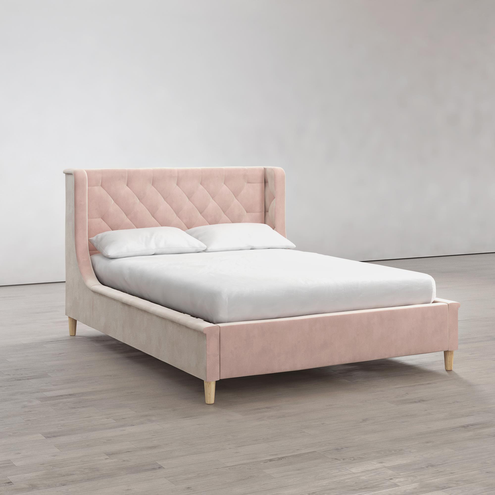 Little Seeds Monarch Hill Ambrosia Kids' Full Upholstered Bed, Pink Velvet - image 3 of 17
