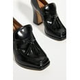 thumbnail image 5 of Sam Edelman Jed Black High Heeled Slip On Squared Toe Block Heeled Loafers (BLACK, 9.5), 5 of 5