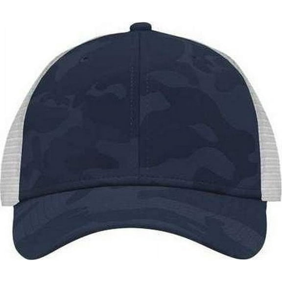 Sportsman SP1450 Traditional Lo-Pro Mesh Back Trucker Fit Cap - Navy Camo White