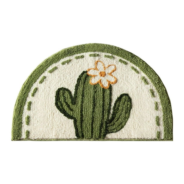 Alfombras de Ducha para Baño Engrosado Alfombra de Ducha Semicircular - Alfombra de Baño Antideslizante Absorbente de Agua para Puerta de Baño Lavabo Y Entrada de Baño - Asegurar Alfombras para Piso D
