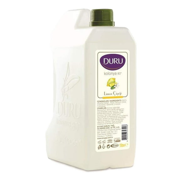 Botella de plástico Cologne Duru Duru Duru Lemon de 900 ml