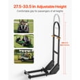 thumbnail image 3 of VEVOR Golf Cart Rear Seat Grab Bar for Most Golf Carts with Metal Footplates Black, 3 of 9