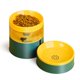 thumbnail image 1 of Cuencos elevados para comida y agua para mascotas, protección para el cuello, cuenco automático para mascotas de gran capacidad, de una pieza, para gatos, perros, verde, 1 of 5
