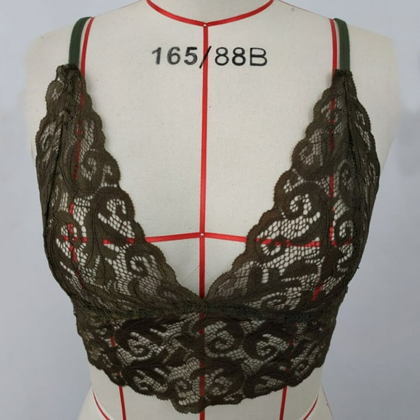 Top Bralette Bustier à Bretelles Croisées Femme – Caribbean Queen, Noir, Polyester
