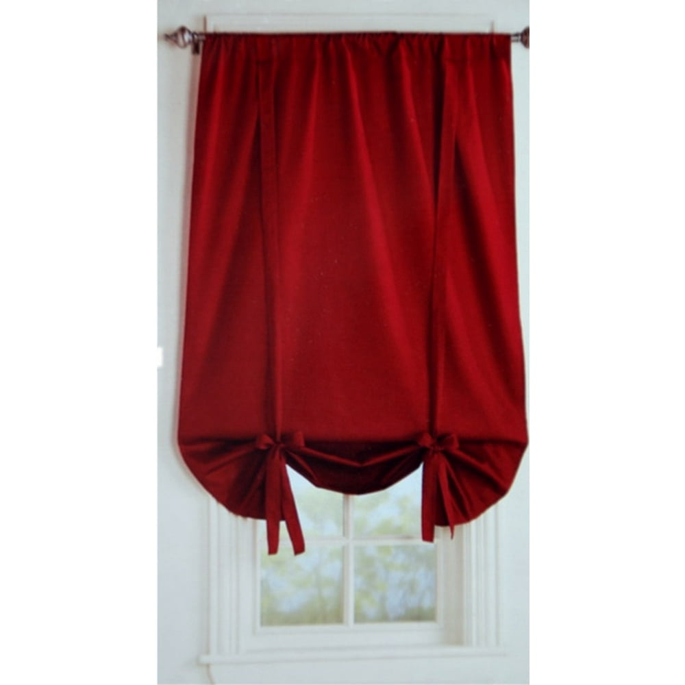 Blackout Balloon Curtain for Small Window 35"*63" (Red)