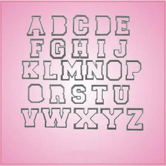 Varsity Letter Cookie Cutter Set 3 Inch