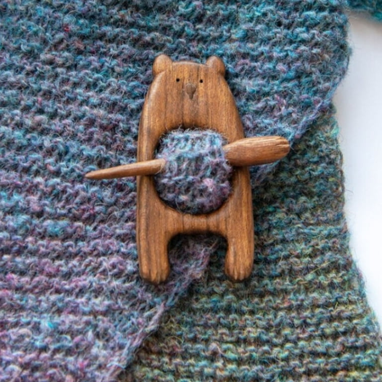 keusn creative wooden shawl pin brooch decoration scarf pin