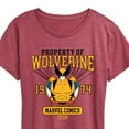 thumbnail image 3 of Marvel Wolverine - Property Of - Women's Short Sleeve Graphic T-Shirt, 3 of 5