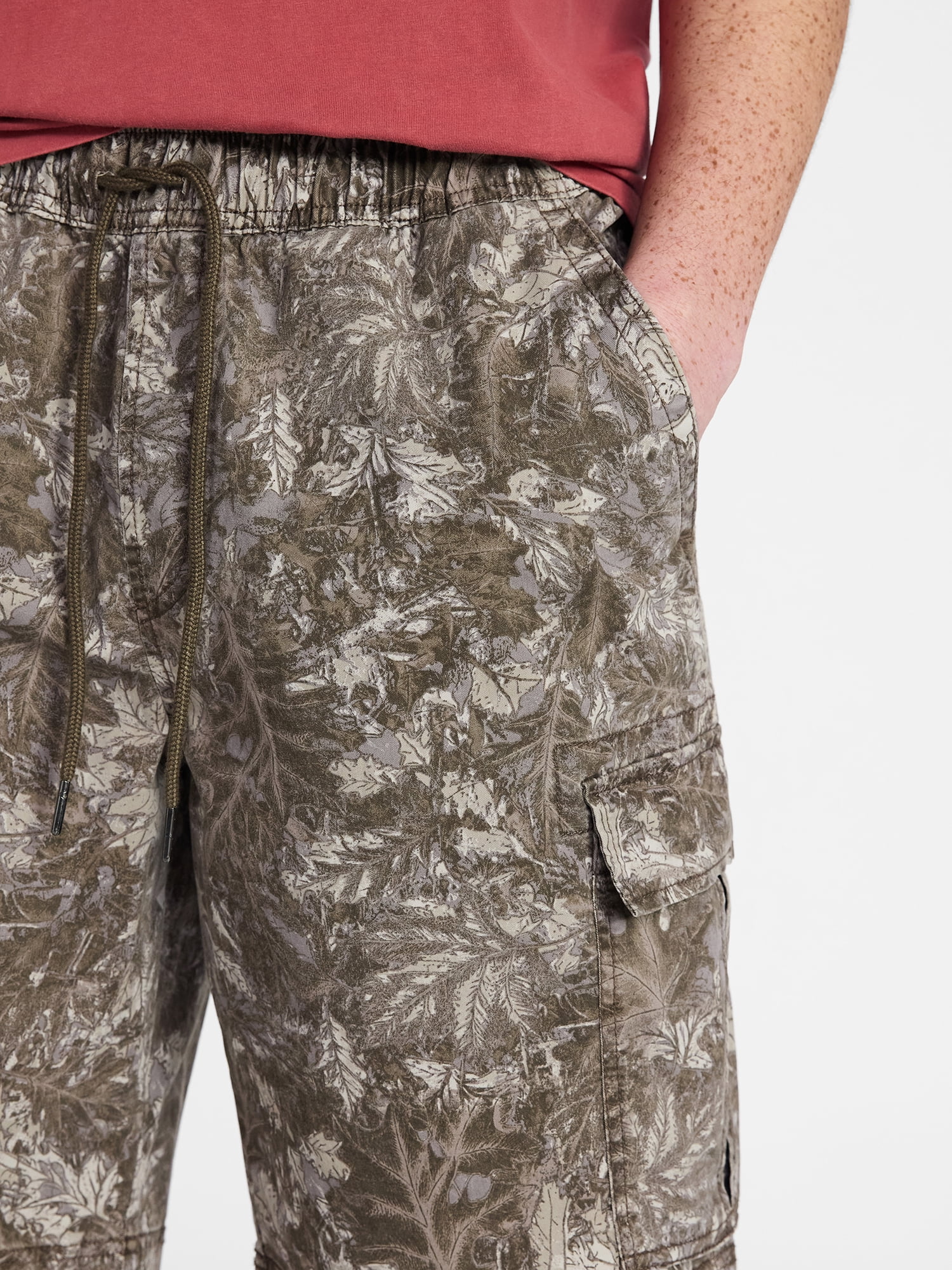 No Boundaries Twill Cargo Shorts, 10" Inseam, Men's XS-5XL