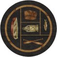 thumbnail image 2 of Addison Rugs Dream Shag Premium Machine Washable Transitional Cabin Midnight Round Rug, 8' x 8', 2 of 8