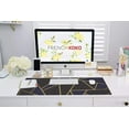 thumbnail image 2 of French Koko Large Desk Mouse Pad Desktop Mat Computer Accessories Pretty Mousepad Women 31"x15" Classic Chic Dark, 2 of 6