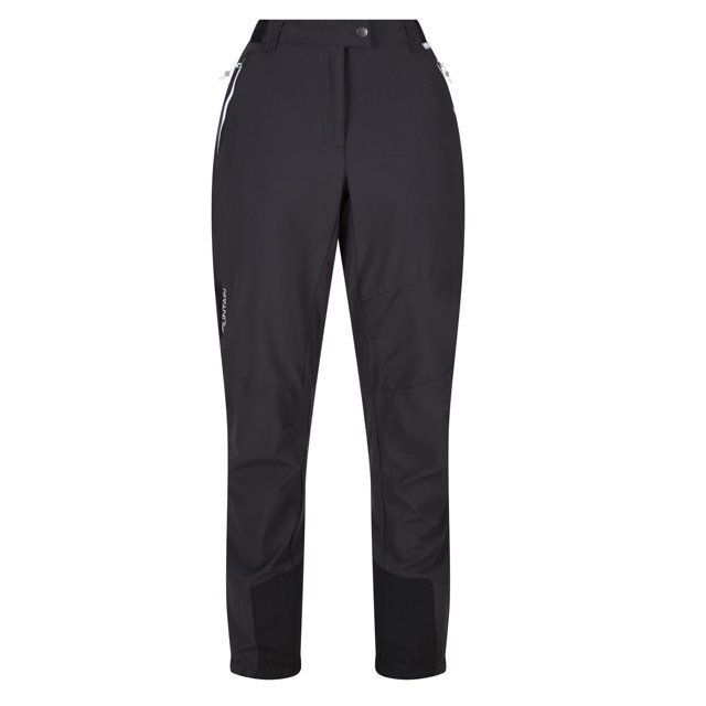 Regatta - Pantalones Mountain III Caminar para Mujer (Ceniza, Negro)