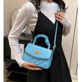thumbnail image 3 of Womens Fashion Shoulder Crossbody Bag PU Leather Y2k Hobo Purse Small Totes Diamond Pattern Handbag Cute Satchel, 3 of 7