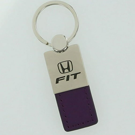 Honda Fit Keychain & Keyring - Duo Premium Purple Leather