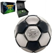 2022 Chad 30 Gram Silver Soccer Ball Spherical Antiqued Coin .999 Fine (w/Box)