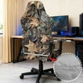 thumbnail image 3 of SCRAWLGOD Camo Forest Print 4 PCS Gaming Chair Covers Slipcovers Non-Slip Gamer Chair Cover Stretchable Rotating Armchair Covers with Armrest Covers, 3 of 7