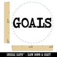 thumbnail image 2 of Goals Fun Text Self-Inking Rubber Stamp Ink Stamper - Dry Pad (No Ink) - Mini 1/2 Inch, 2 of 7