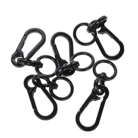 MLINS 5pcs Multi-functional Swivel Carabiner Clips Keychain Accessories Leash Locking Release Heavy Duty Carabiner