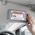 Gray Car Visor Organizer with Multiple Pockets, Auto Visor Holder for ...
