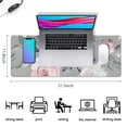 thumbnail image 5 of Long Mouse Pads for Desk,Pioneer Flower Floral Print Pattern Desk Mats on Top Of Desks, Desk Mouse Pad Extra Large with 3mm Non-Slip Base and Stitched Edge for Gaming,Office,Work,Home 31.5"x11.8", 5 of 6