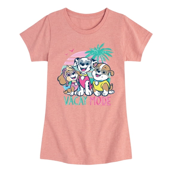Paw Patrol - Vacay Mode - Youth Girls Short Sleeve T-Shirt