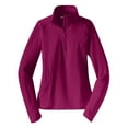 thumbnail image 5 of Yellow Rooster Women's Sport Wick Stretch 1/2 Zip Pullover Pink Rush S, 5 of 7
