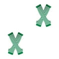 thumbnail image 2 of Thinsony Fashionable Over Knee Socks For Thick Thighs Easy To Match And Durable Easy To Wear Wide Application green and white 2Set, 2 of 6