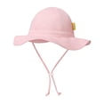thumbnail image 3 of Gorro de sol para bebé DANMY UPF 50+, ajustable, rosa, 6-24 meses, 3 of 7