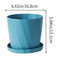 thumbnail image 3 of Qholemyo Large Size Scandinavian Style Resin Flower Pots Thickened Plastic Imitation Ceramic For Home Green Plants Home Decor, 3 of 6
