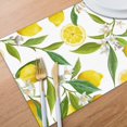 thumbnail image 4 of CDLYDCA Set de Sets de Table pour Table à Manger avec Motif Floral Citron 6 Fruits dans Accessoires de Cuisine, 4 of 6