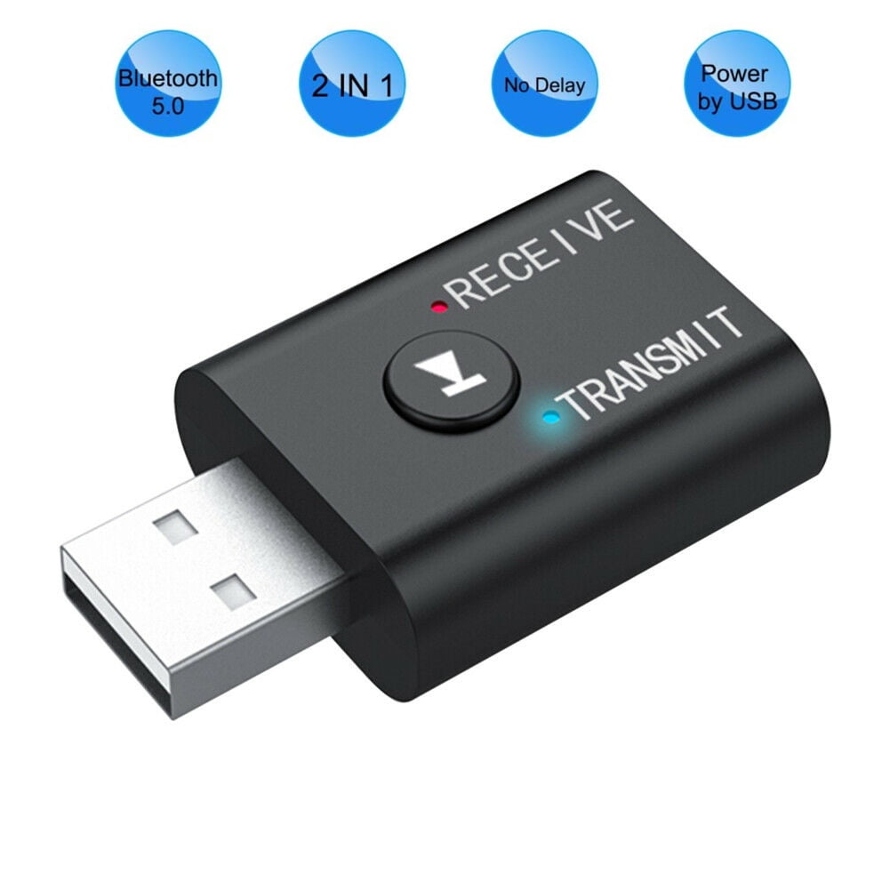 Mini USB Bluetooth 5.0 Music Receiver Wireless Stereo Audio Adapter Car Kit 