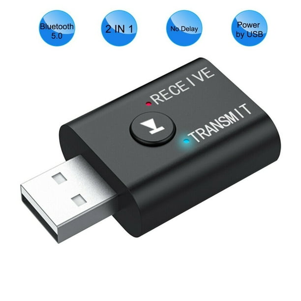 Usb Bluetooth Transmitter Receiver 2 In 1 Bluetooth 5 0 Usb Dongle Wireless Audio Receiver For Car Wired Headphones Sound Transmitter For Tv Pc Amplifier Walmart Com Walmart Com