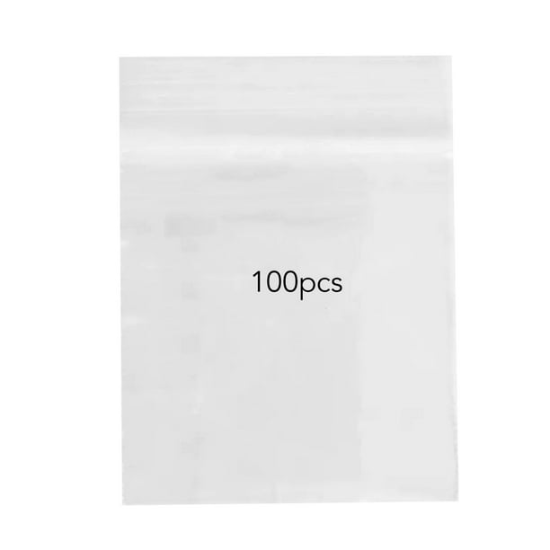 Bolsas de Comida Selladas Transparentes, Bolsas de Almacenamiento de Bocadillos Transparentes de Sellado A Alta Presión 100 piezas para Uso Diario
