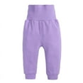 thumbnail image 5 of Toddler Boys Girls Belly Protection Suit Long Sleeve Trousers Spring and Autumn Home Clothes Solid Color Elastic Soft Belly Protection Pants 1-6Y, 5 of 5