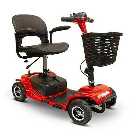 EWheels EW-M34 4 Wheel Electric Battery Medical Mobility Scooter, Red